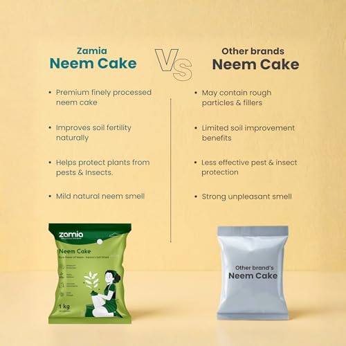 Image of Zamia Neem Cake Powder for Plants, 1kg, Organic Pest Repellent