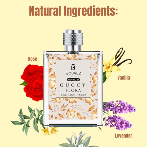Image of Equal2 PERFUMERS Fresh & Luxury Perfume Gift Set for Couples, Gardenia Fragrance (GORGEOUS ORCHID)
