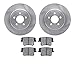 Dynamic Friction Company Rear Brake Rotors with 5000 Advanced Brake Pads 6502-39096