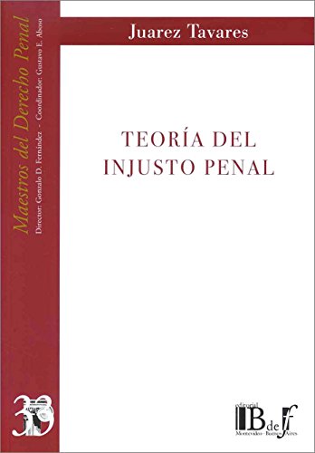 Portada de Teoria del Injusto Penal