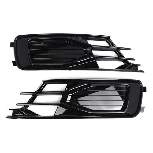 Calandre phare antibrouillard noir brillant look premium pour Audi A6 Quattro 16-18