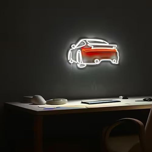 Miniatura 8 de Letrero de neón para pared de automóvil, dormitorio, garaje, decoración de pared para automóvil, arte de neón, letrero de automóvil, luces LED para
