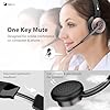 Earbay Wireless Headset - Bluetooth Headphones with Microphone Noise Canceling & Mute, Office Bluetooth Headset with USB Dongle/Charge Dock for PC Laptop Computer Cell Phone Work Meetings Call Teams #2