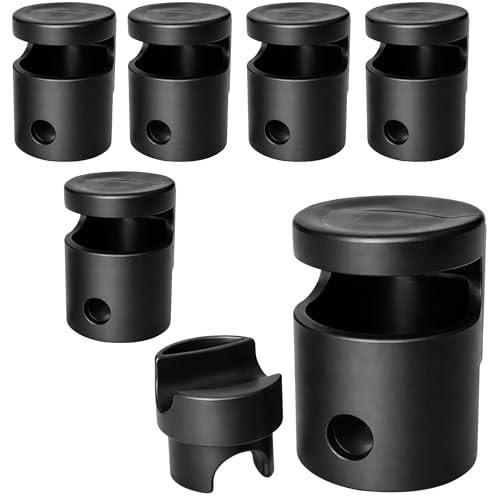 Clever Leon Embouts De Poteau Embout De Trampoline 6 pièces Résistant Aux UV Étanche Plastique Capuchons pour Poteaux Jusqu'à 25 mm Anneau De Filet 9 mm...