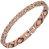 MagnetRX® Women’s Pure Copper Magnetic Bracelet - Ultra Strength Magnetic Copper Bracelet -...