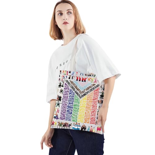 Bolso tote musical para fans del teatro, regalo con personaje de drama y teatro miniatura 5