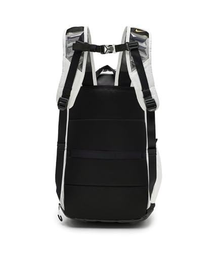 Image of Nike, Unisex, Varsity Elite Backpack (32L), White /Black /Metallic Gold, One Size