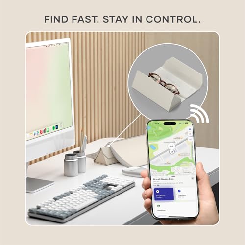 Image of Satechi FindAll Smart Glasses Case with Find My, Foldable & Portable, Wireless Rechargeable, Loud Audible Left-Behind Alerts