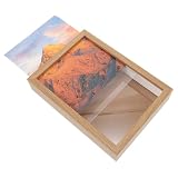 Genérico Marco de Fotos Hogar con Caja de Almacenamiento Secreta en Madera Beige, Diseño Simple y Elegante con Compartimento Oculto Reutilizable para Decorar Escritorio