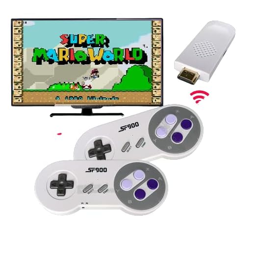 MINI CONSOLE RETRO SUPER NINTENDO COM 2 CONTROLES SEM FIO 4K HDMI COM 2000 JOGOS
