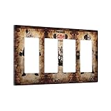 Powergym Quad Rocker Decora - Placa decorativa de pared para gimnasio,