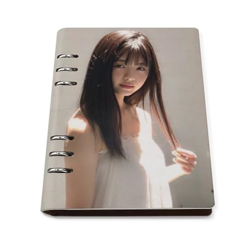 for 筒井あやめ29 ノート A5 バインダーノート おしゃれ かわいい ハードカバー PUレザーのデザインは防水性と耐摩耗性があります 文房具 オリジナルデザイン(881 )