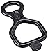PETZL Erwachsene huitantibrulure Abseilachter, schwarz, One Size
