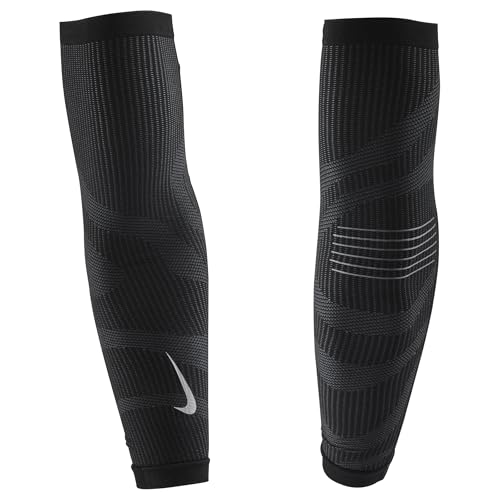 Manga para el brazo Nike Zoned Knit accesorio deportivo unisex tejido transpirable negro