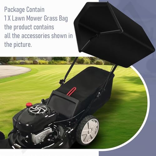 Fennoral Lawn Mower Grass Bag Compatible with De-Walt DCMWP233 DCMWSP244 for 21.5in 20V MAX Push Mower, Grass Rack Not Included - Thumbnail 4