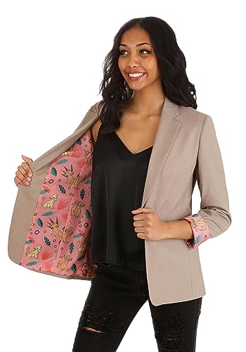 Women's Disney Lion King Blazer, Future King and Queen Inside Pattern Suit