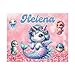 Hiding Place Boutique, Handmade Personalized Mermaid Princess Child Name Puzzle, Pink Purple Glitter Ocean Dolphin Summer Sea Jigsaw Game, Custom Kid Birthday Beach Girl Explore Unicorn Castle
