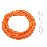 PATIKIL 16,4 Ft(5M) Gummischlauch 5/64"(2mm) ID x 1/4"(5mm) OD Schleudergummi Natürlicher Latex Für Übungsstrecken Labor Hausschlauch Orange 2050