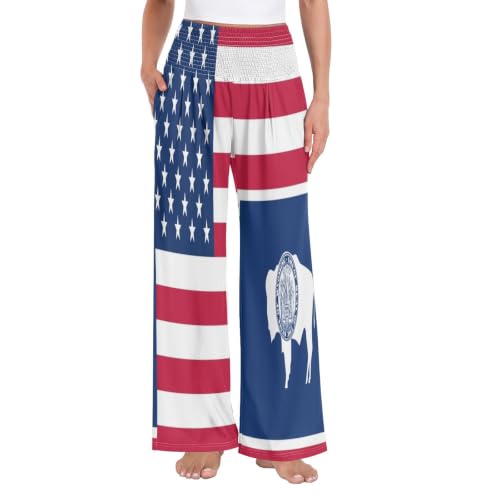 Pantalon détente femme taille élastique anti-compression GuoChe Wyoming