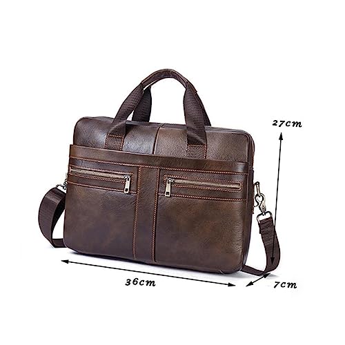HOMSFOU Men Shoulder Bag Men Briefcase Business Man Shoulder Bag Men Handbag Large Capacity Shoulder Bag Black2