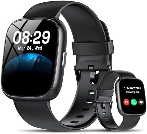 Smart Watch with Alexa Built-in, 1.83" HD Touchscreen Fitness Tra...