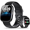 Reloj inteligente con Alexa integrado, pantalla táctil HD de 1.83 pulgadas, rastreador de actividad física con llamadas Bluetooth, reloj de fitness con monitor de frecuencia cardíaca/sueño, más de 120