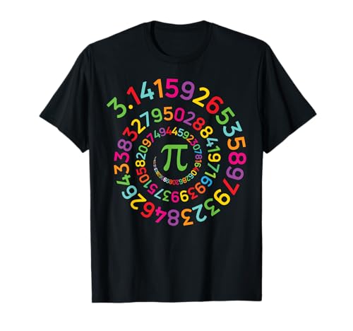 PI DAY SPIRAL Shirt 3.14159 Women Kids Men Math Teacher T-Shirt