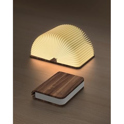 ZBOLE 4.7 Inch Wooden Book Lamp Cover