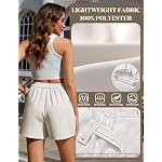 Shorts Damen Sommer High Waist Kurze Hose Damen Elegant Baggy Sommershorts Leicht Casual Shorts mit Taschen – Bild 5