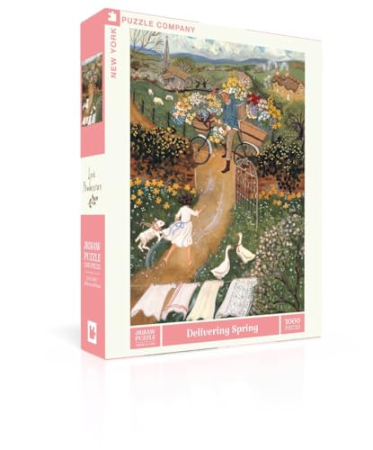 New York Puzzle Company - Loré Pemberton Delivering Spring - 1000 Piece Jigsaw Puzzle for Adults by Loré Pemberton