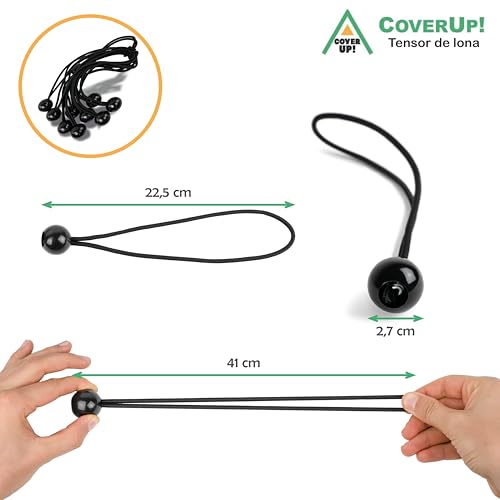 Miniatura 5 de Coverup! Lona Impermeable Verde 2x3 M 200 G M Con 10 Gomas De Sujeción Y Ojales Aluminio Resistente Uv Y Desgarros Cobertura Exterior Premium