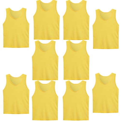 Chasuble football adulte en lot de 10 chasubles d'entraînement XL pour clubs de sport