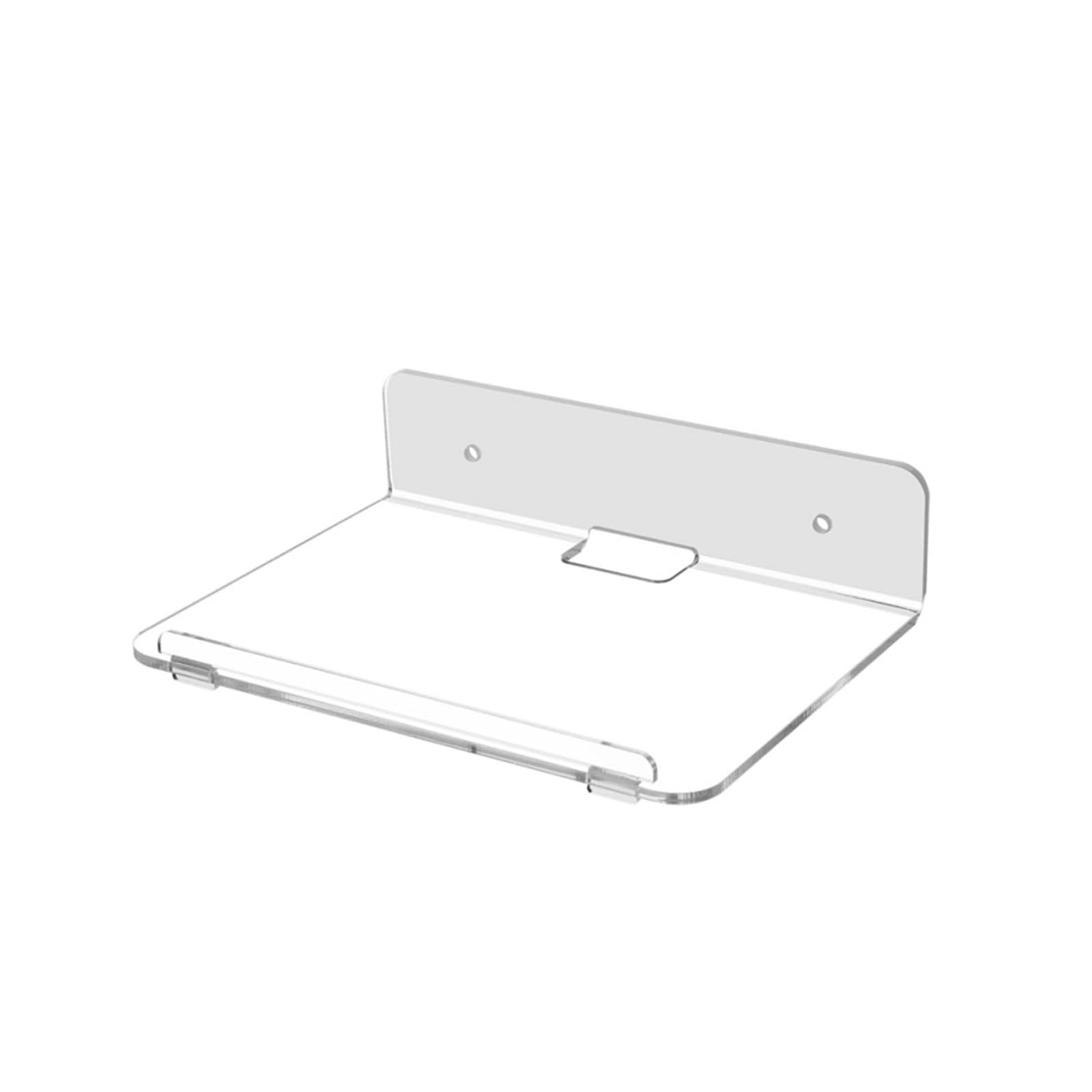 Buxuaaaa Multifunctional Acrylic Floating Shelf Wall Mounted Organiser for Plant Books Clear Transparency Design Easy Install Wall Mounted Plant Display Rack