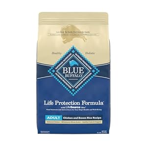 Blue Buffalo Life Protection Formula Natural Adult Dry Dog Food, Chicken and Brown Rice 15-lb