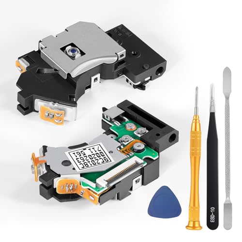 TECTINTER PVR-802W Laser Lens for PS2 Slim Laser Replacement Parts with Repair Tools, Compatible with PS2 Slim 70000 90000 Series Console Repair Part Replacement
