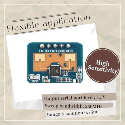 Image of LD2410C Sensor Module HLK-LD2410 Human Presence Radar Sensor Module LD2410 Millimeter Wave Radar Sensor Module Non Contact 24GHz ISM Band Serial Port IO Level Output