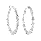 Extra Large Hoop Earrings for Women Women's Earrings Fashion Earrings Stainless Steel Heart Chunky (