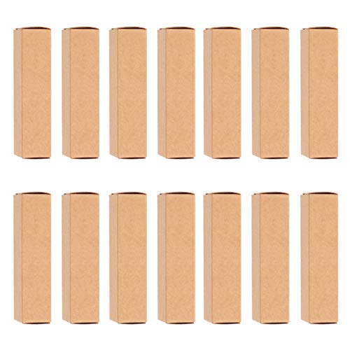 NOLITOY Kraftpapier Lippenstift Box 50 Stücke Lippenbalsam Verpackung Box Wiederverwendbare Wimperntusche Zauberstab Rohr Verpackung Boxen Für Lippenstift Kleine Parfüm Ätherische Öl Cover