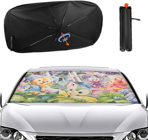 ステラルー 車用 サンシェード 簡単着脱 パラソル 車 遮光 遮熱 紫外線カット 車用サンシェード 日よけ 日焼け対策 サンシェード 133cm×73cm