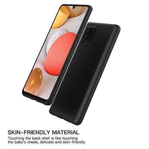 Image of Mobile Back Cover Case for Samsung Galaxy M42 (Silicone Case|CameraProtection|Black SC1510)