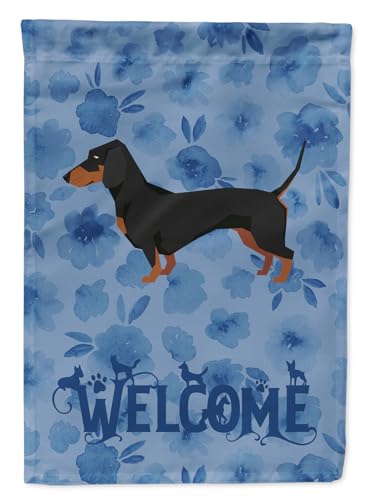 Drapeau de bienvenue teckel Caroline's Treasures pour décorer votre jardin avec élégance