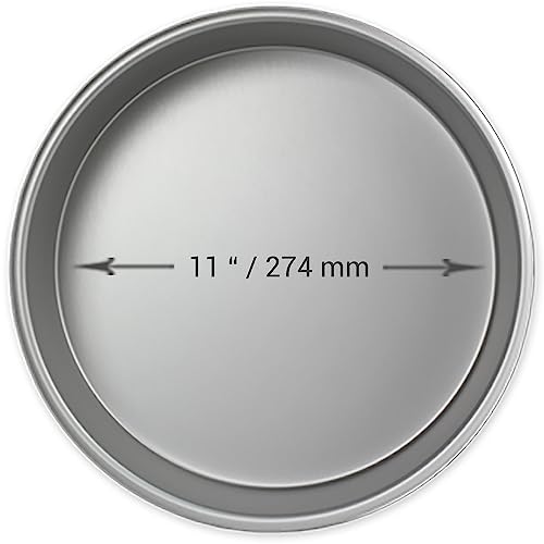 PME Round Cake Pan, Aluminium, 11 x 2 inch, Silver, 279 x 50mm