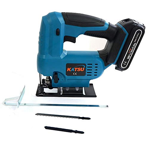 KATSU Akkusäge 18 V 2,0 Ah inkl. 1 Akku - Cordless Jig Saw 1 Battery +1 Charger – Bild 4