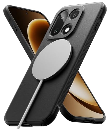 Ringke Onyx Magnetic für OnePlus 15 Hülle [Kompatibel mit MagSafe] Griffig rutschfest Anti-Fingerabdruck Kratzfest Stoßfest Schlankes Handyhülle mit Präzisen Ausschnitten - Black