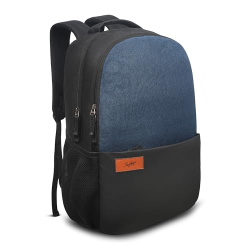 Skybags 18L EVO LAPTOP BACKPACK BLACK & NAVY - Image 2