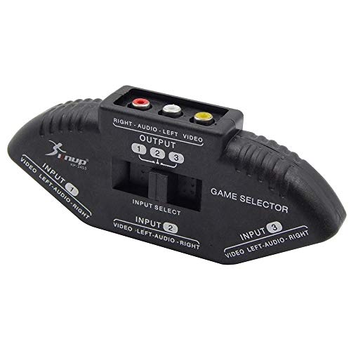 Chave Seletora Rca Av Tv Dvd Áudio Vídeo 3x1 + Cabo RCA