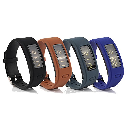 Baaletc Cute Silicone Replacement Watchband Style Wristband Bracelets/Wireless Activity Tracker Accessories Silicon Wrist Straps with Watch Buckle for Garmin Vivofit 1