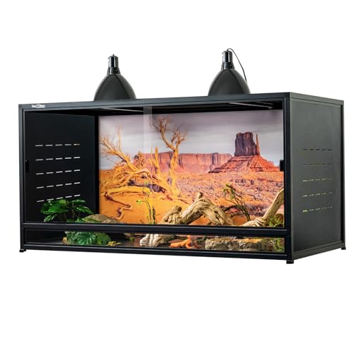 ToxiRium 120 Gallon Reptile Tank with Glass Door