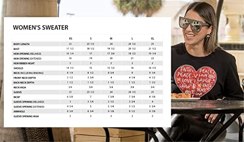 Image of Women's Long Sleeve Sweater with Sequins Patch (Multiple Designs)