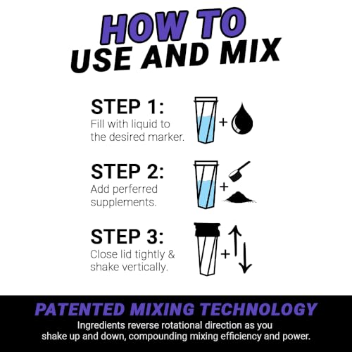 image for HELIMIX 2.0 Vortex Blender Shaker Bottle Holds upto 28oz | No Blending